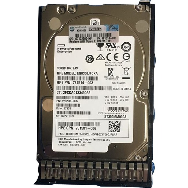 HPE 300 GB Hard Drive - 2.5" Internal - SAS (12Gb/s SAS)