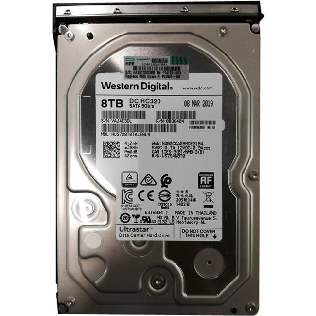 HPE 8 TB Hard Drive - 3.5" Internal - SATA