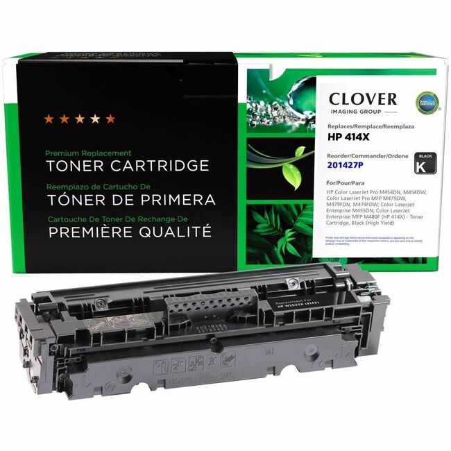 CIG Remanufactured High Yield Black Toner Cartridge (New Chip) for HP 414X (W2020X)