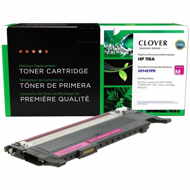 CIG Remanufactured Magenta Toner Cartridge (Reused OEM Chip) for HP 116A (HP W2063A)
