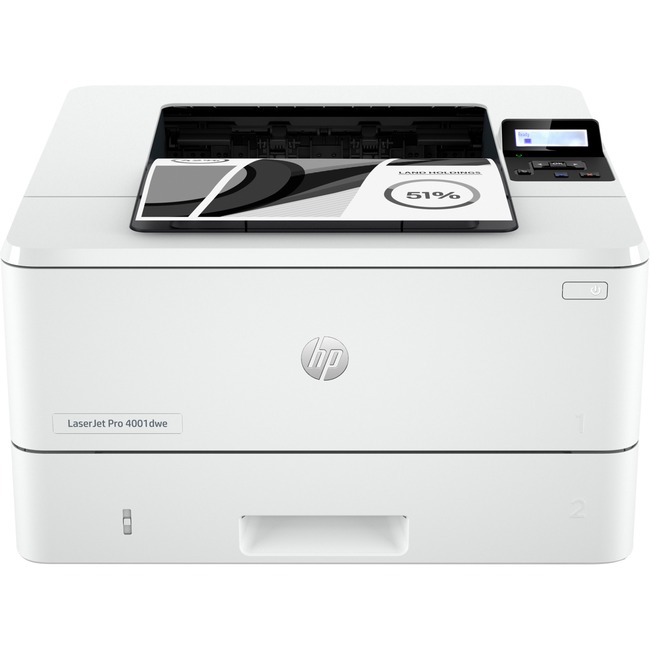 HP LaserJet Pro 4001dwe Desktop Wireless Laser Printer - Monochrome