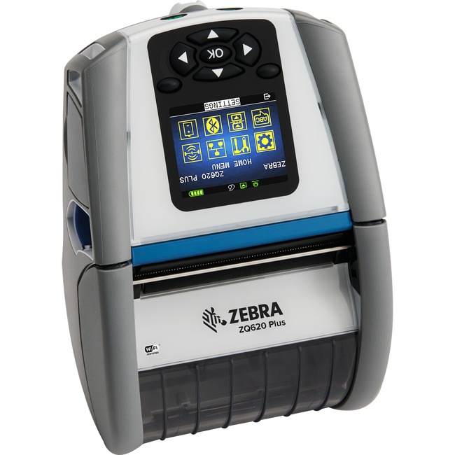 Zebra ZQ62-HUWA004-00 ZQ620 Plus-HC Desktop, Industrial, Mobile Direct Thermal Printer - Monochrome - Label/Receipt Print