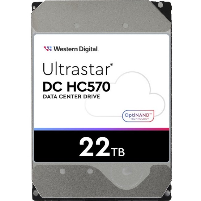 WD Ultrastar DC HC570 0F48052 22 TB Hard Drive - 3.5" Internal - SAS (12Gb/s SAS)