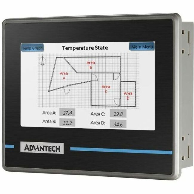 B+B SmartWorx WOP-204K 4.3" WQVGA Operator Panel Installed with HMINavi Software