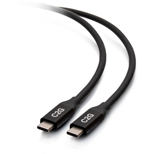 C2G 2.5ft USB-C Male to USB-C Male Cable (20V 5A) - USB4 40Gbps