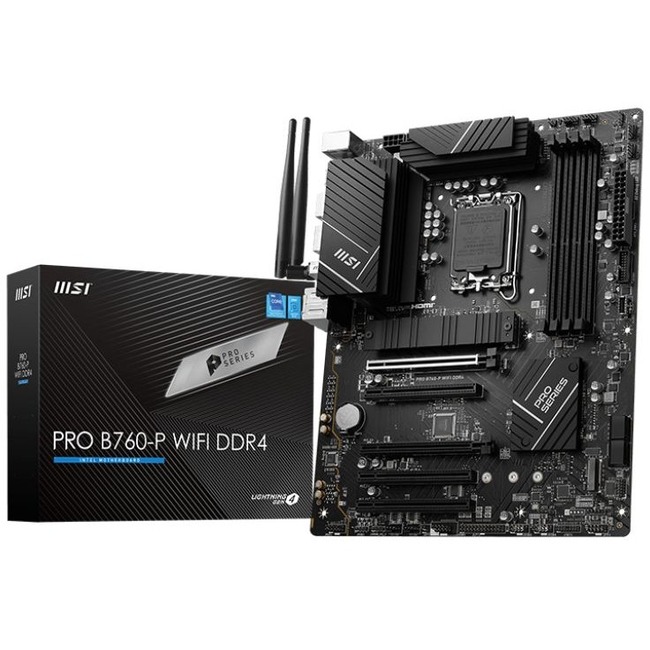 MSI PRO B760-P WIFI DDR4 Gaming Desktop Motherboard