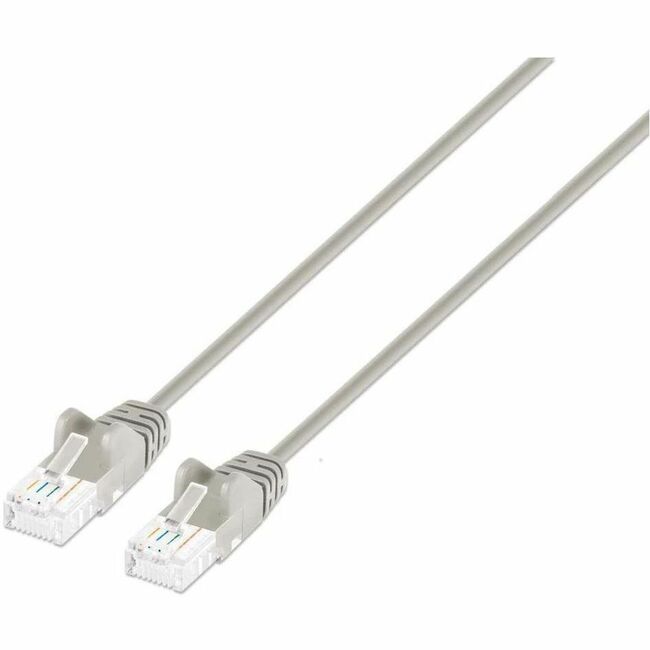 Intellinet Cat6 U/UTP Slim Network Patch Cable, 5 ft., Gray