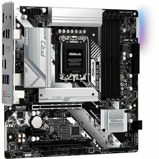 ASRock Pro B760M Pro RS/D4 Gaming Desktop Motherboard