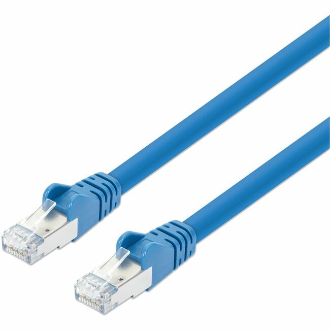 Intellinet Cat8.1 S/FTP Network Patch Cable, 10 ft., Blue