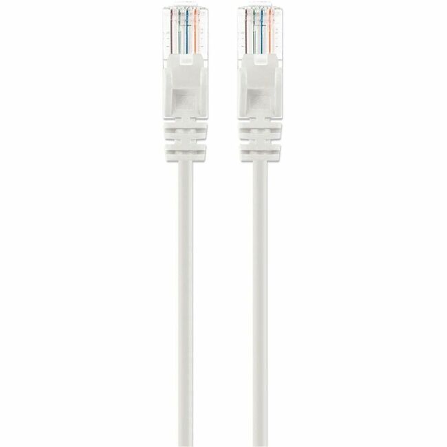 Intellinet Cat6a U/UTP Slim Network Patch Cable, 10 ft., White