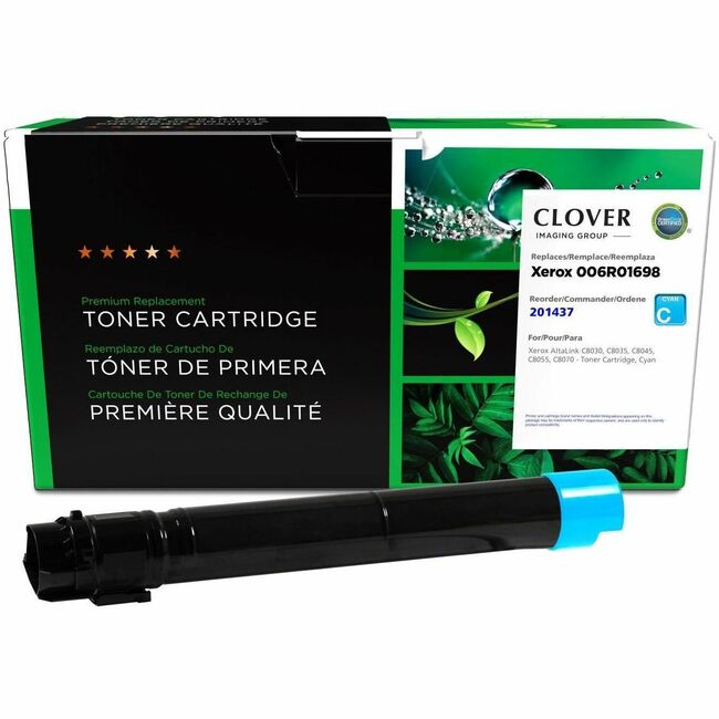 CIG Remanufactured Cyan Toner Cartridge for Xerox 006R01698