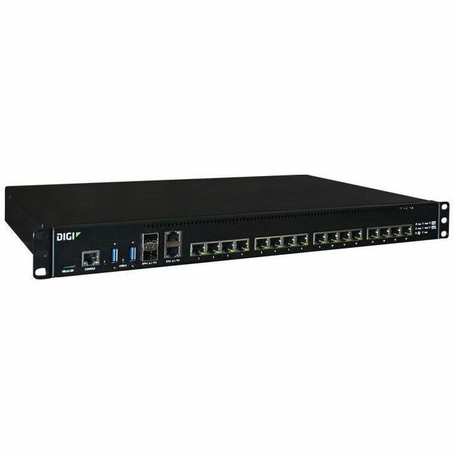 Digi Connect EZ 16 MEI - Serial Server, 16-port, RS-232/422/485, US Power Cord