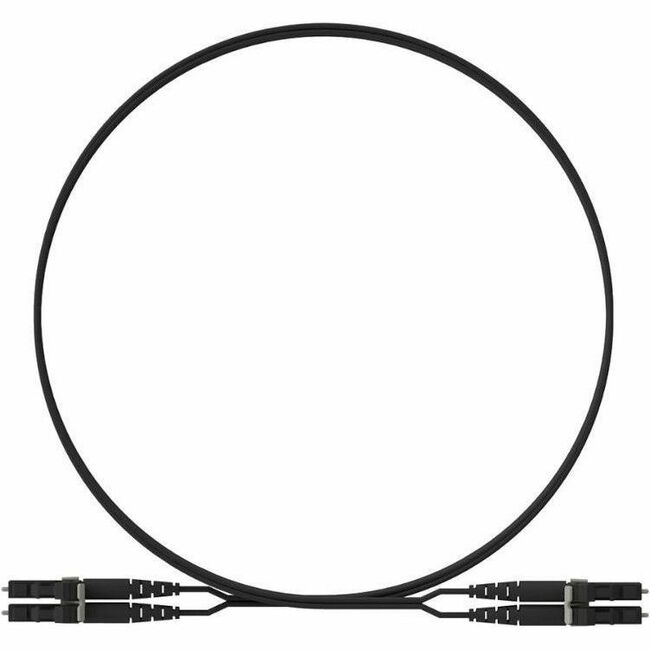 Panduit Opti-Core 2 Fiber, OM4+, Key/NonKey A-Black LC Duplex, Plenum