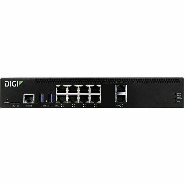 Digi Connect EZ 8 - Serial Server, 8-port, RS-232, EU Power Cord