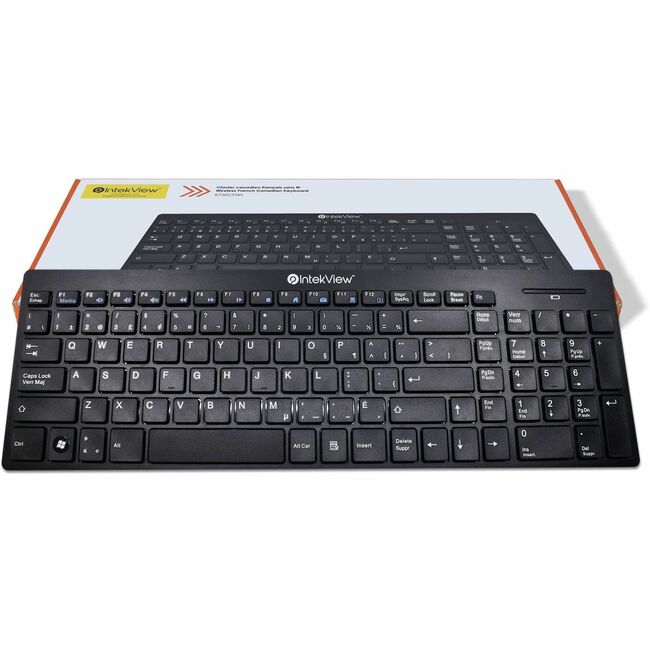 IntekView Wireless Slim Keyboard V.2 French Canadian - K730CFWL