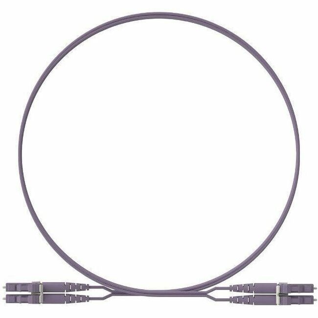 Panduit Opti-Core 2 Fiber, OS2, Key/NonKey G-Violet LC Duplex, Plenum