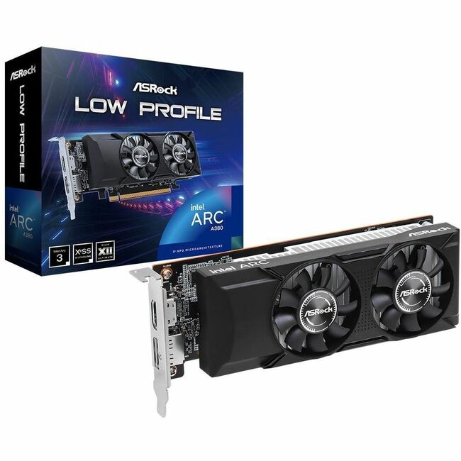 ASRock Intel Arc A380Low Profile 6GB Graphic Card