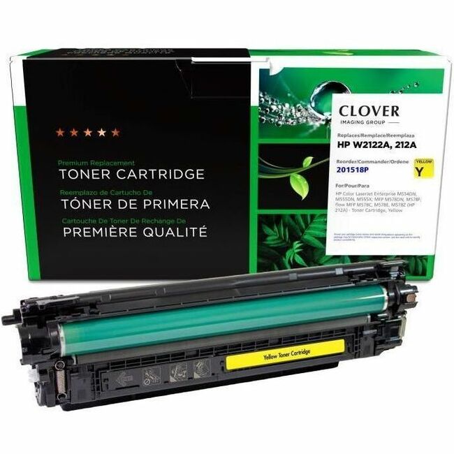 CIG Remanufactured Yellow Toner Cartridge (New Chip) for HP 212A (W2122A)
