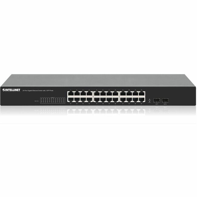 Intellinet 24-Port Gigabit Ethernet Switch with 2 SFP Ports