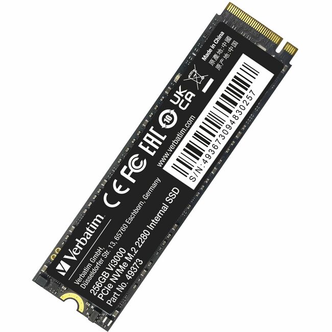 Verbatim 256GB Vi3000 PCIe NVMe M.2 2280 Internal SSD