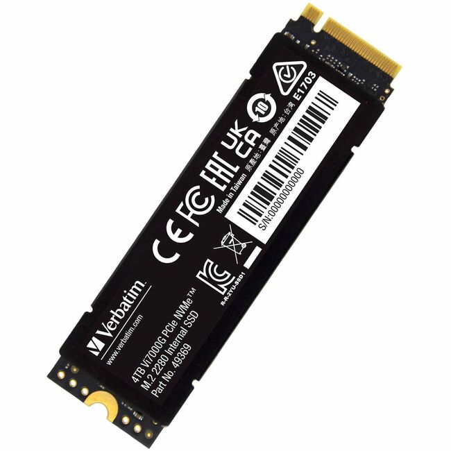 Verbatim 4TB Vi7000 PCIe NVMe M.2 2280 Internal SSD