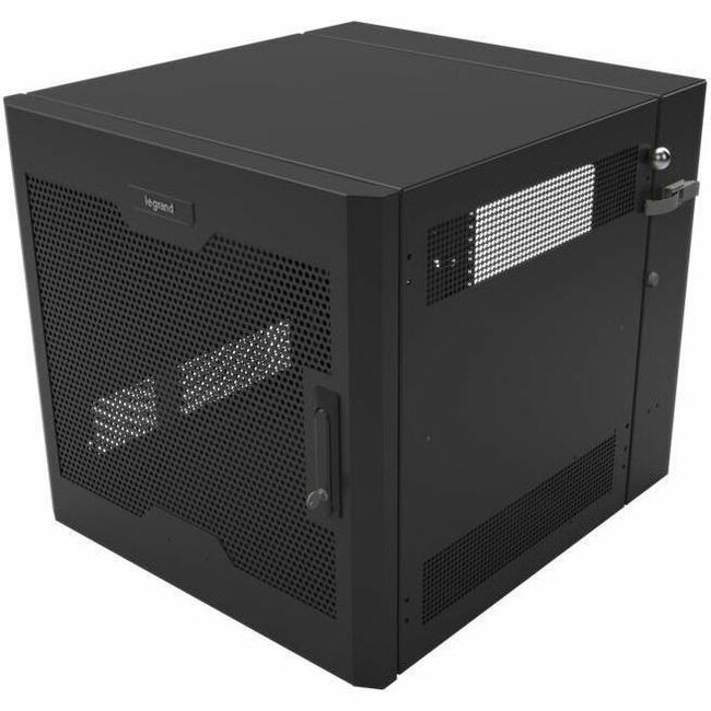 Ortronics Swing-Out Wall-Mount Ruggedized Cabinets, 12RU, Perforated Door