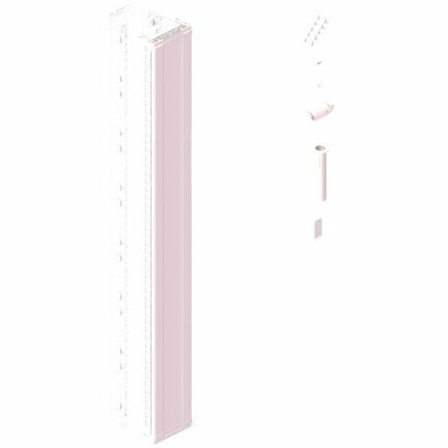 Ortronics MM20 Vertical Cable Manager with Door, 10" Wide, for 8 ft (51U) Rack, White
