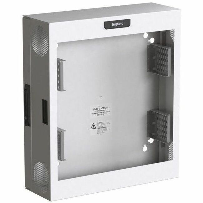 Ortronics Compact Edge Cabinet, 4 RU, Plexiglass Door - White