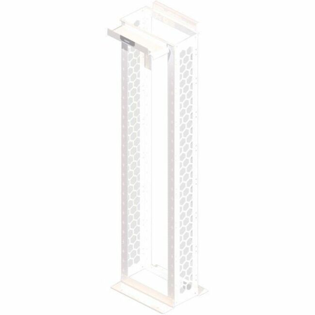 Ortronics MM20 Channel Rack, 10.5" deep, 8 ft, 51 RU, tapped, White