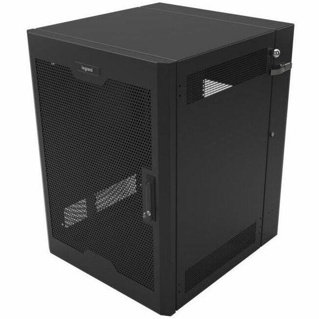 Ortronics Swing-Out Wall-Mount Ruggedized Cabinets, 18RU, Perforated Door