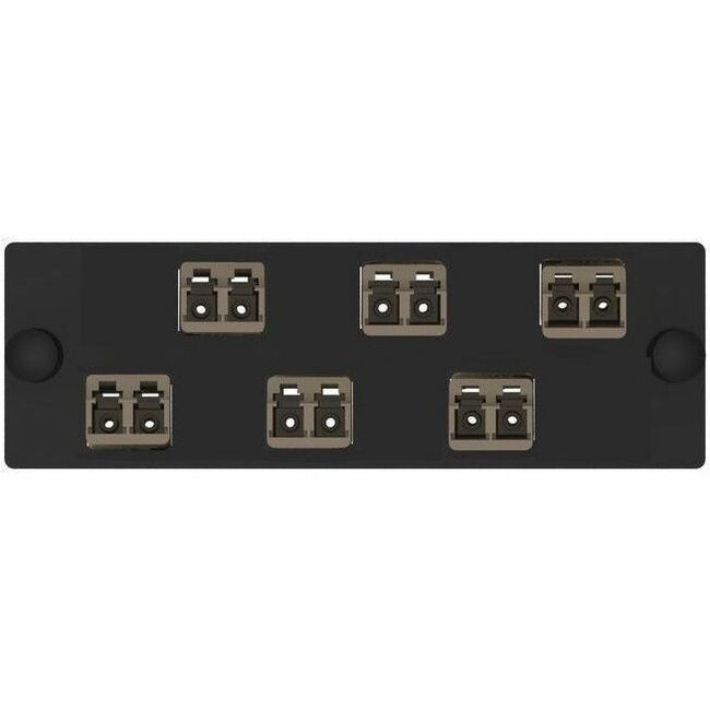 Panduit Opticom Keyed L-Light Brown/Non-Keyed FAP, OM4, 6 LC Duplex