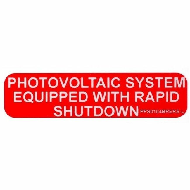 Panduit Solar Label