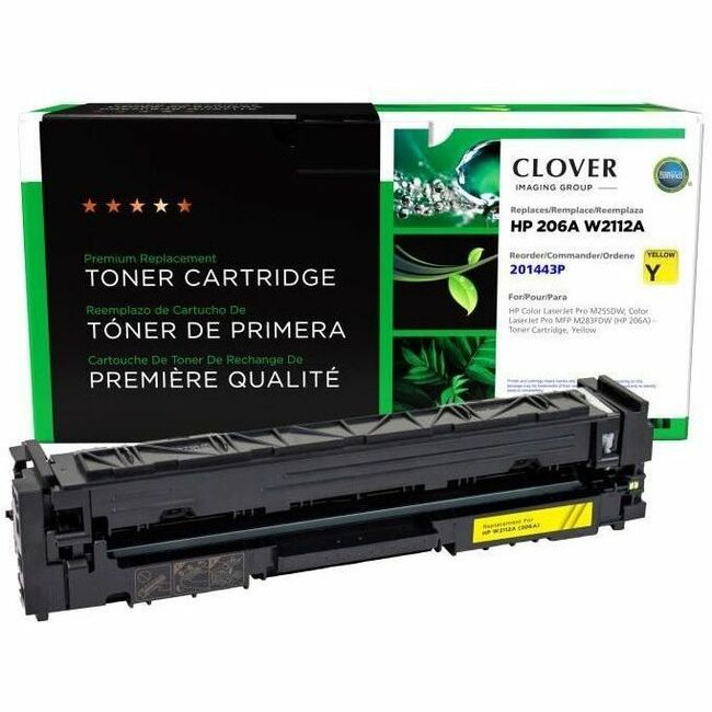 CIG Remanufactured Yellow Toner Cartridge (New Chip) for HP 206A (W2112A)