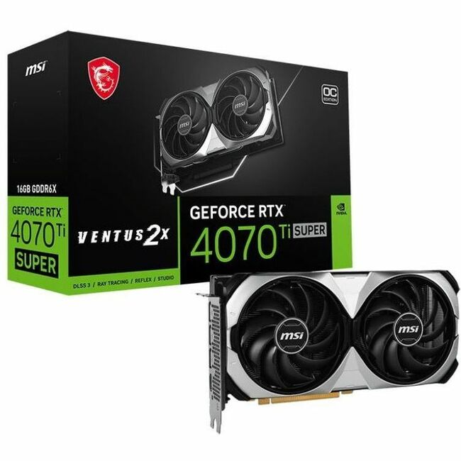 MSI GeForce RTX 4070 Ti SUPER 16G VENTUS 2X OC Graphic Card