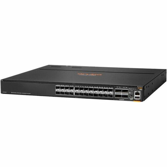 HPE Networking CX 8100 24x10G SFP+ 4x40/100G QSFP28 FB Airflow 3Fan 2AC PSU Switch Bdl