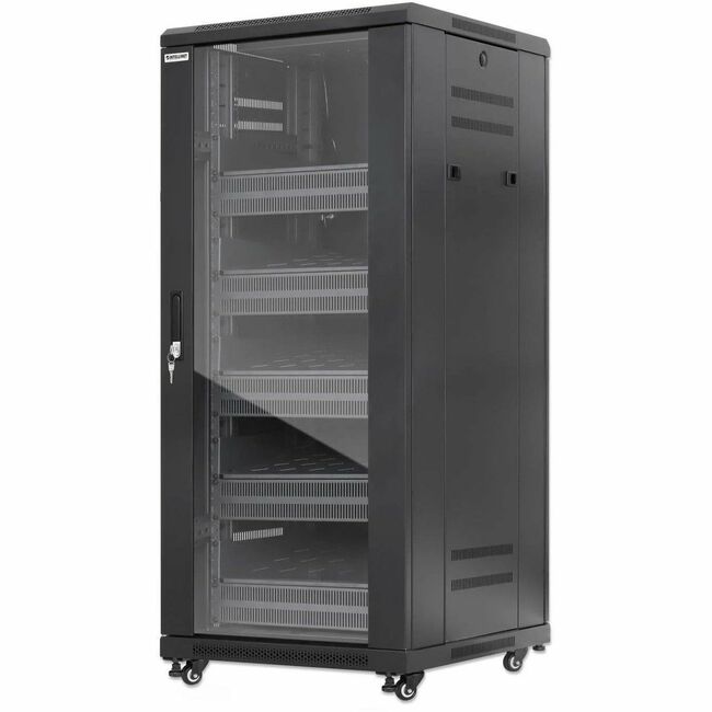 Intellinet Pro Line Network Cabinet with Integrated Fans, 27U
