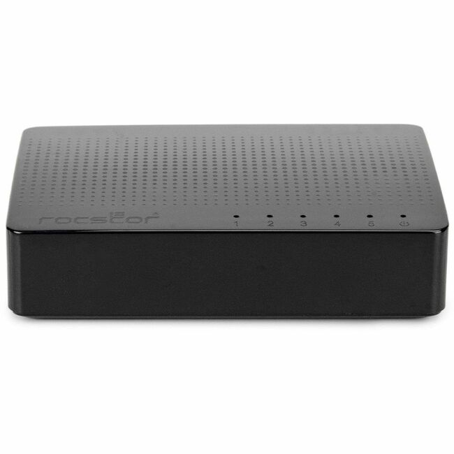 Rocstor JetConnect JC5 5-Port Gigabit Desktop / Wallmount Unmanaged Network Switch