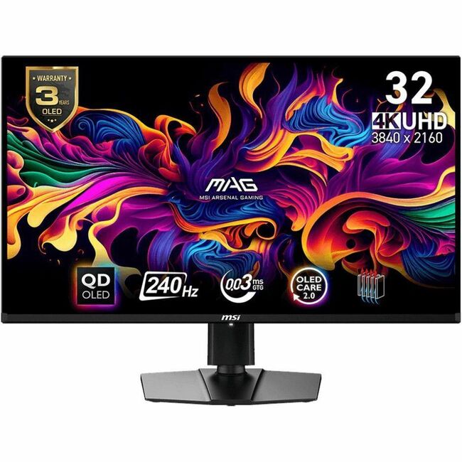 MSI MAG 321UPX QD-OLED Widescreen Gaming OLED Monitor