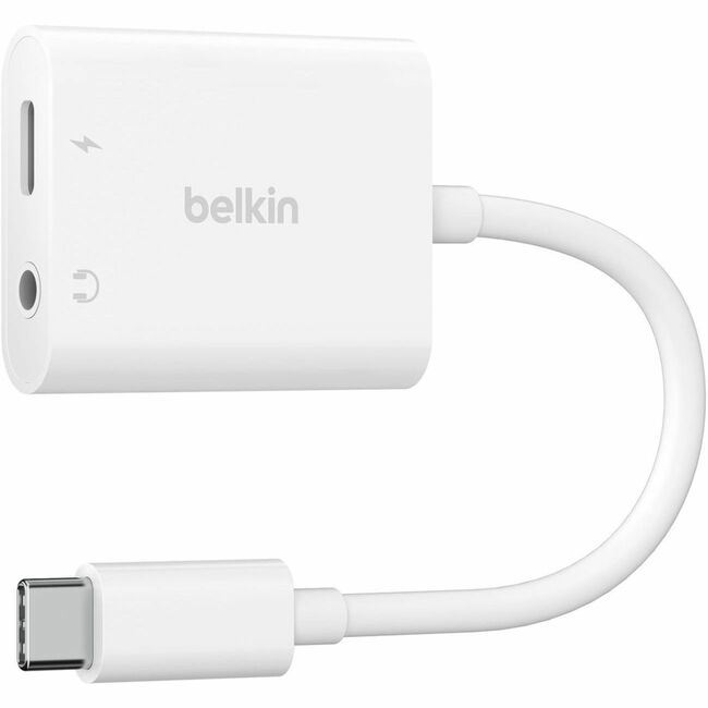 Belkin RockStar 3.5mm Audio + USB-C Charge Adapter