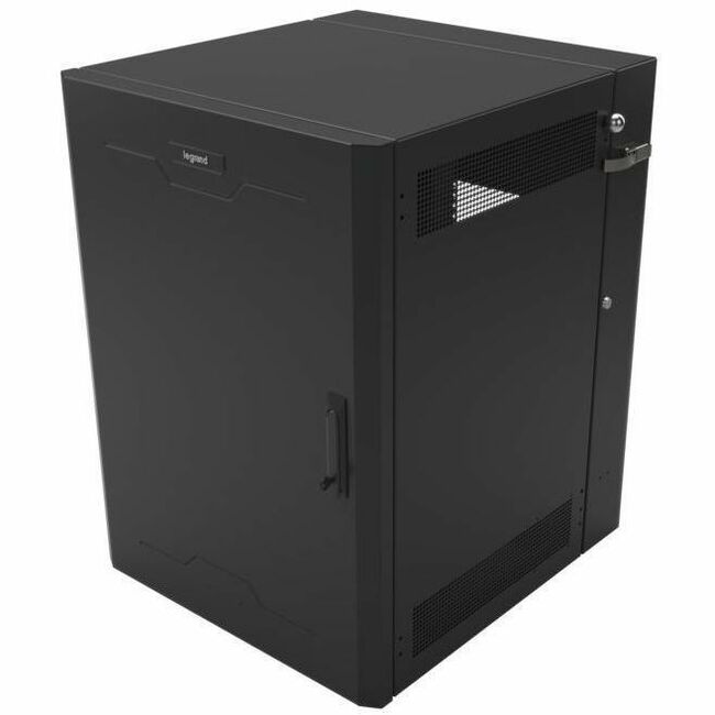 Ortronics Swing-Out Wall-Mount Ruggedized Cabinets, 18RU, Solid Door