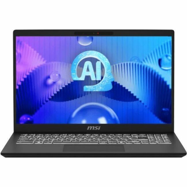 MSI Modern 15 H AI C1M Modern 15 H AI C1MG-028US 15.6" Notebook - Full HD - 60 Hz - Intel Core Ultra 9 185H - 32 GB - 1 TB SSD - Classic Black