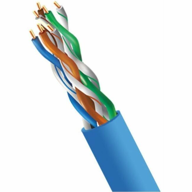 4XEM Cat 5E 1000ft (305 m) Plenum Bulk cable (Blue)