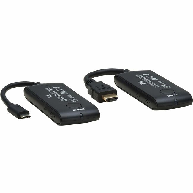 Tripp Lite series USB-C to HDMI over Wireless Extender Kit, 4K 60 Hz, Wireless USB-C to HDMI, Switchable Channel, Up to 65 ft. (20 m)