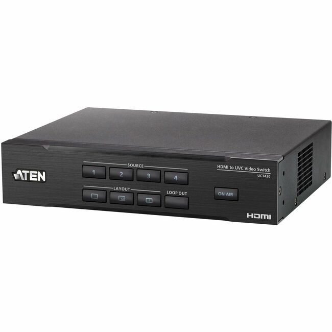ATEN CAMLIVE PRO 4K 4-Input HDMI to USB Video Switcher