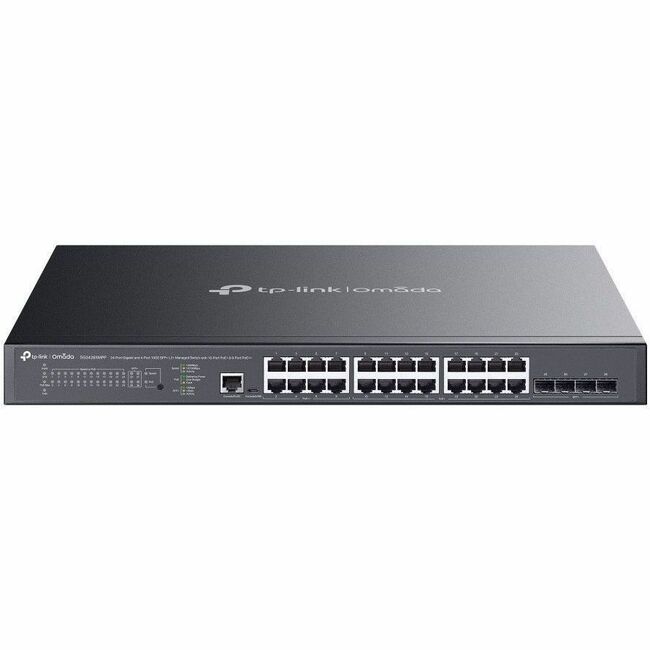 TP-Link 24-Port Gigabit and 4-Port 10GE SFP+ L2+ Managed Switch with 16-Port PoE+ & 8-Port PoE++