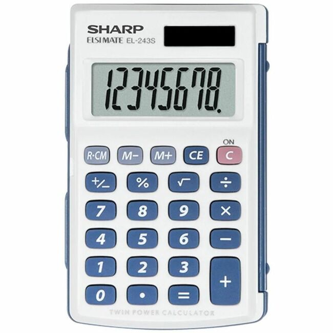 Sharp Elsi Mate EL243S Simple Calculator