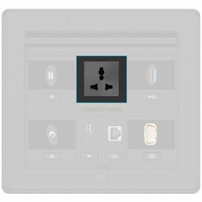 Crestron AC Power Outlet Module for FT2 Series, Single, Universal