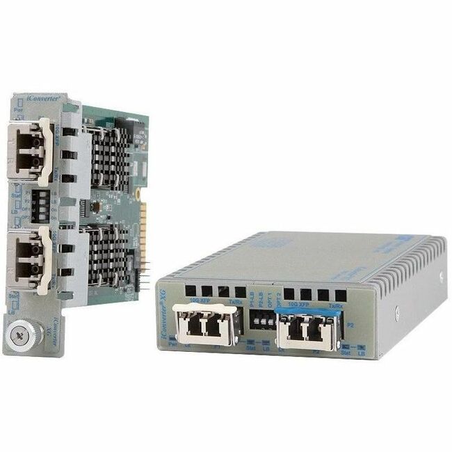 Omnitron Systems iConverter XG+ 8599R-00-CW Transceiver/Media Converter