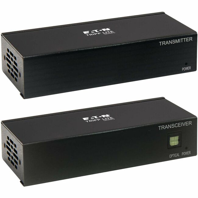 Tripp Lite series DisplayPort over Cat6 Extender Kit, Transmitter and Receiver with Repeater, 4K 60 Hz, 4:4:4, Power over Cable, 230 ft. (70 m), TAA