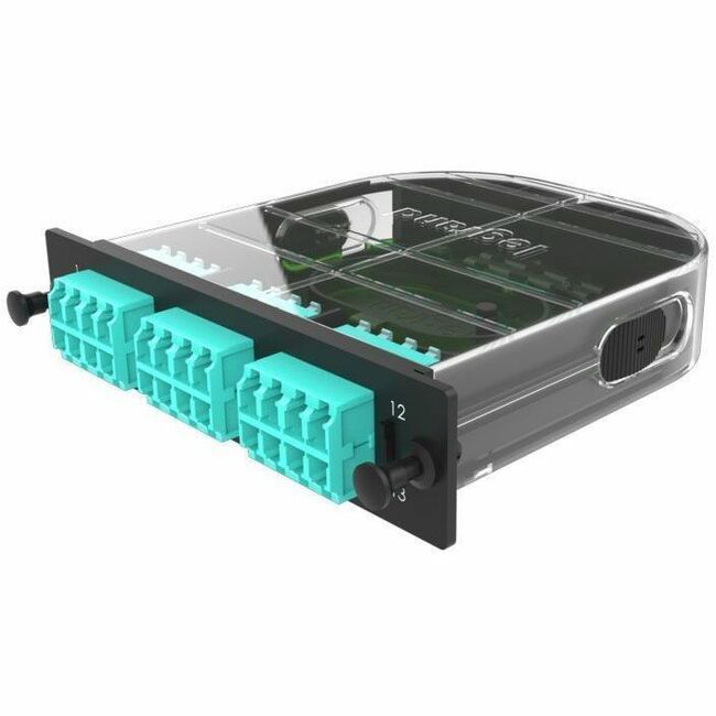 Ortronics Q-Series Splice Cassette 24 Single Fiber, LC Quad, OM4, Core Performance